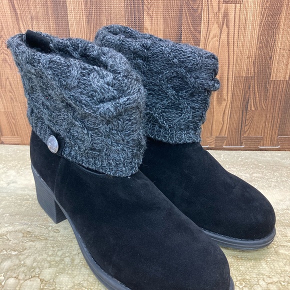 Muk Luks Women's Haley Boot Black Size 11